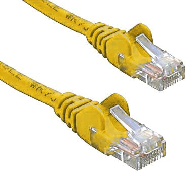 8ware 8ware CAT5e Cable 1m - Yellow Color Premium RJ45 Ethernet Network LAN UTP Patch Cord 26AWG CU Jacket