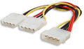 8ware 8ware Internal Power Molex Cable 20cm - 5.25" 4 pins Male to 2x 5.25" 4 pins Female 18AWG RoHS