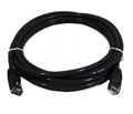 8Ware CAT6 Cable 0.25m - Black Premium RJ45 Ethernet Network LAN UTP Patch Cord 26AWG CU Jacket