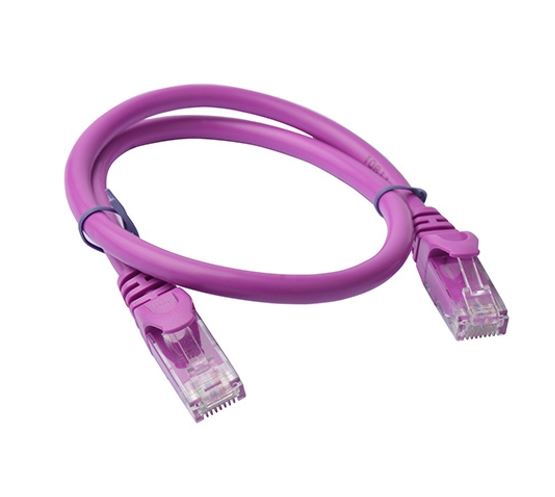 8Ware CAT6 Cable 0.25m - Purple Premium RJ45 Ethernet Network LAN UTP Patch Cord 26AWG CU Jacket