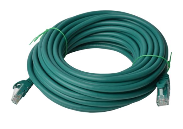 8Ware CAT6 Cable 40m - Green Premium RJ45 Ethernet Network LAN UTP Patch Cord 26AWG CU Jacket