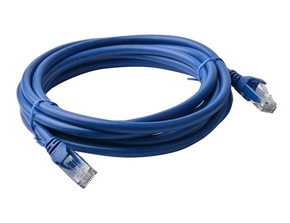8ware CAT6 Cable 5m - Blue Premium RJ45 Ethernet Network LAN UTP Patch Cord 26AWG CU Jacket