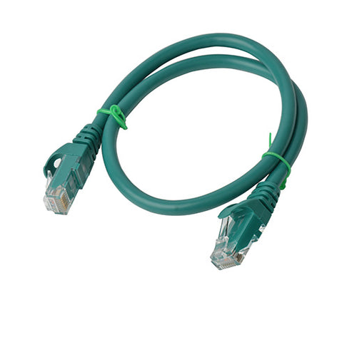 8ware 8Ware CAT6A Cable 0.25m (25cm) - Green Color RJ45 Ethernet Network LAN UTP Patch Cord Snagless