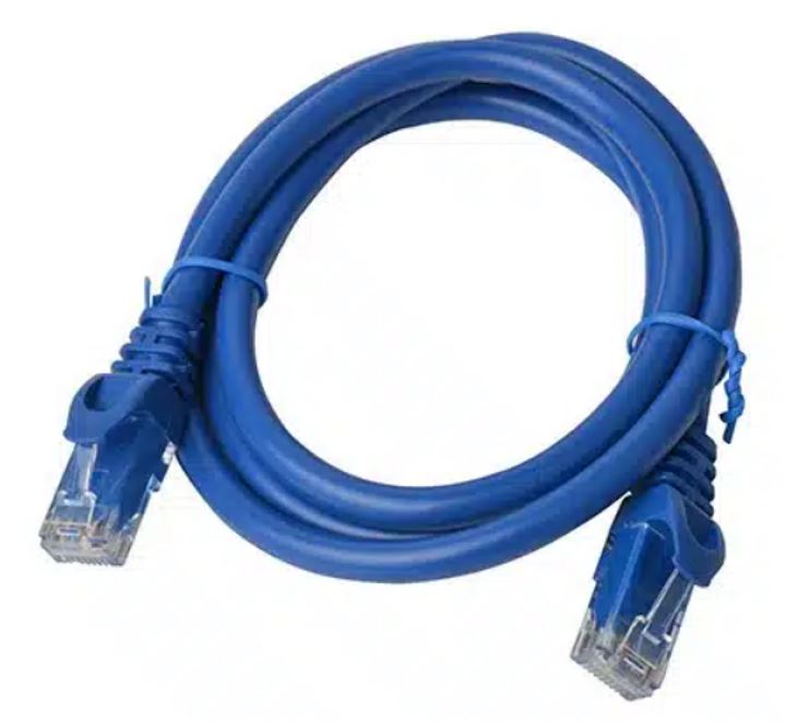 8ware 8Ware CAT6A Cable 1.5m - Blue Color RJ45 Ethernet Network LAN UTP Patch Cord Snagless