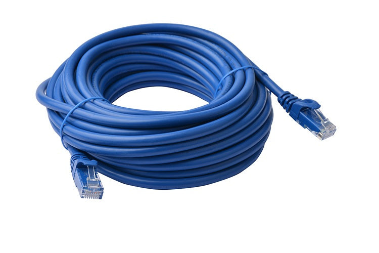 8ware 8Ware CAT6A Cable 10m - Blue Color RJ45 Ethernet Network LAN UTP Patch Cord Snagless