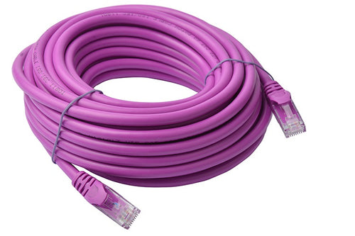 8ware 8Ware CAT6A Cable 10m - Purple Color RJ45 Ethernet Network LAN UTP Patch Cord Snagless