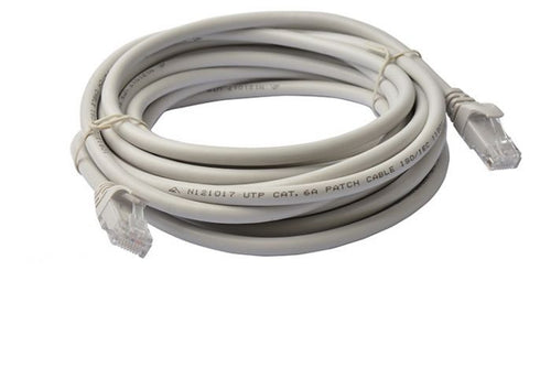 8ware 8Ware CAT6A Cable 15m - Grey Color RJ45 Ethernet Network LAN UTP Patch Cord Snagless