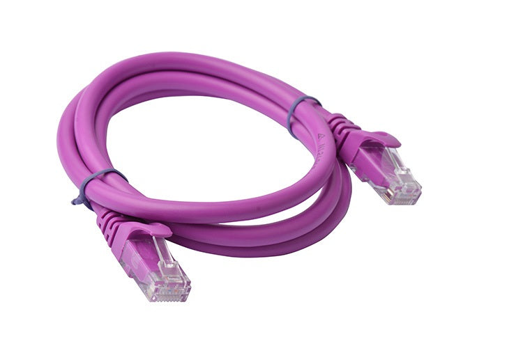 8ware 8Ware CAT6A Cable 1m - Purple Color RJ45 Ethernet Network LAN UTP Patch Cord Snagless
