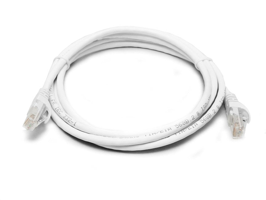 8ware 8Ware CAT6A Cable 2m - White Color RJ45 Ethernet Network LAN UTP Patch Cord Snagless