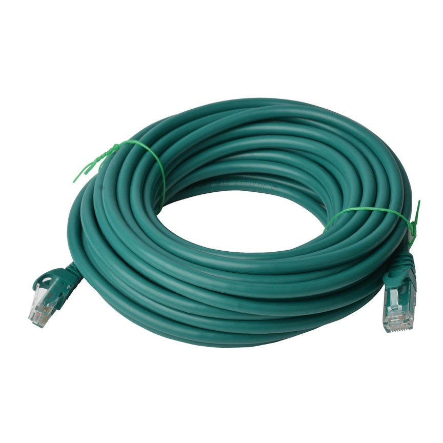 8ware 8Ware CAT6A Cable 30m - Green Color RJ45 Ethernet Network LAN UTP Patch Cord Snagless