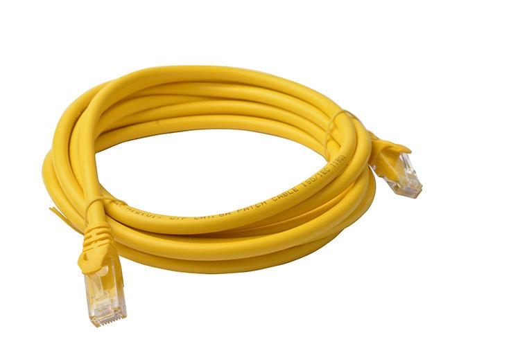 8ware 8Ware CAT6A Cable 3m - Yellow Color RJ45 Ethernet Network LAN UTP Patch Cord Snagless