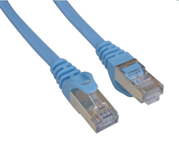 8ware 8Ware CAT7 Cable 3m - Blue Color RJ45 Ethernet Network LAN UTP Patch Cord Snagless Flat cable