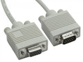 8ware 8Ware VGA Extension Cable 3m - 15 pins Male to 15 pins Female for Monitor PC Molded Type Grey