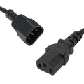 8ware 8Ware Power Cable Extension Cord 2m IEC C14 to C13 Male to Female for Monitor to PC or PC/UPS to Device