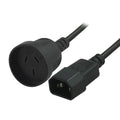 8ware 8Ware Power Extension Cable 15cm 3-Pin AU to IEC C14 Female to Male for UPS ~CBC-RC-3083 H40UPSIEC150MM