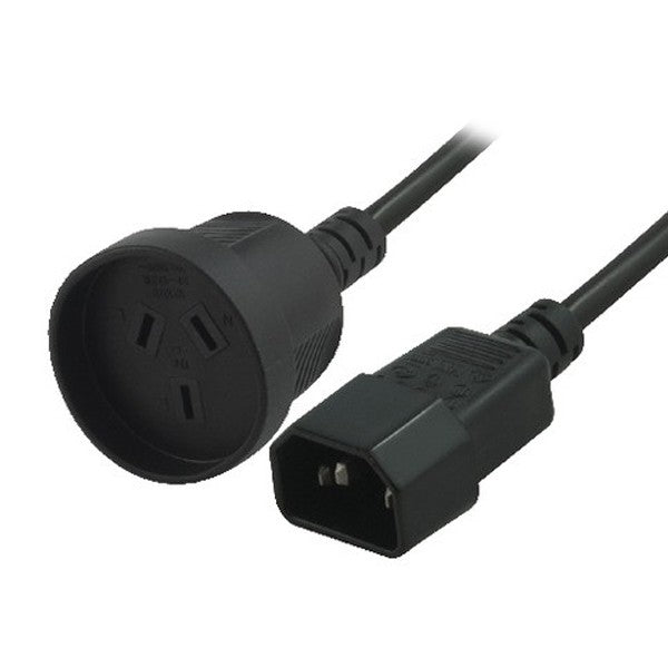 8ware 8Ware Power Extension Cable 15cm 3-Pin AU to IEC C14 Female to Male for UPS ~CBC-RC-3083 H40UPSIEC150MM