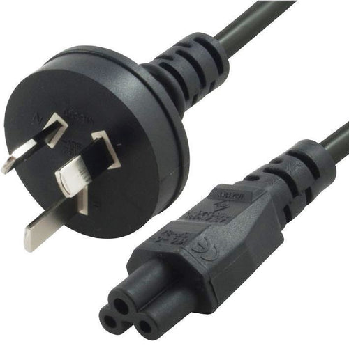 8ware 8ware 3m AU Power Lead Cord Cable 3-Pin AU to ICE 320-C5 Cloverleaf Plug Mickey Type Black Male to Female 240V 7.5A 3 c