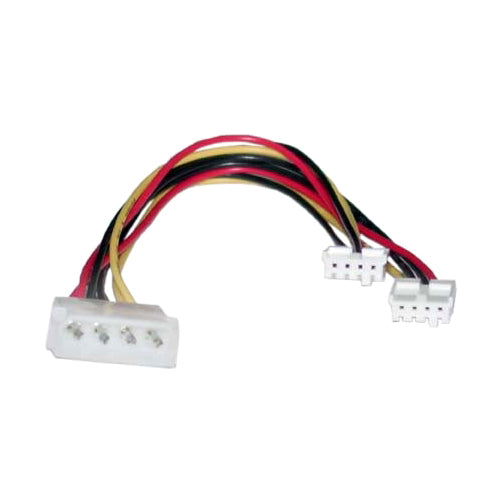 8ware 8Ware Molex Power Splitter Cable 20cm 2x3.5' to 1x5.25' Female to Male