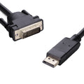 8ware 8ware DisplayPort DP to DVI-D 2m Cable Male to Male 24+1 Gold plated Supports video resolutions up to 1920x1200/1080P F