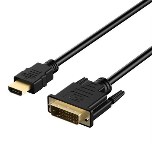 8ware 8ware HDMI to DVI-D Adapter Converter Cable 2m - Retail Pack Male to Male 30AWG Gold Plated PVC Jacket for PS4 PS3 Xbox
