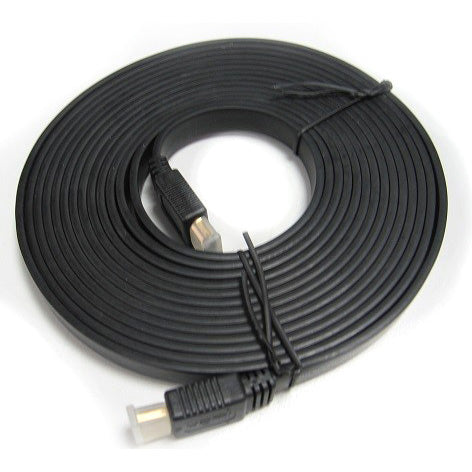 8ware 8Ware Flat HDMI Cable 5m - V1.4 19pin M-M Male to Male Gold Plated 3D 1080p Full HD High Speed with Ethernet ~CB8W-RC-H