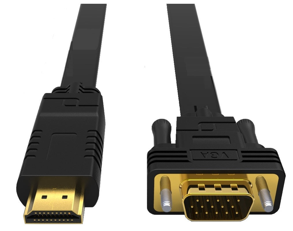 8ware 8Ware HDMI to VGA  Adapter Converter Cable 2m Male to Male for Desktop Computer Laptop PC Monitor Projector HDTV Switch