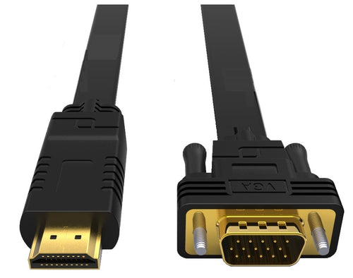 8ware 8Ware HDMI to VGA  Adapter Converter Cable 2m Male to Male for Desktop Computer Laptop PC Monitor Projector HDTV Switch
