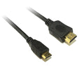 8ware 8Ware Mini HDMI to HDMI Cable 3m with Ethernet 1.4V 3D HD 1080p Male to Male for Camera Camcorder Mobile Laptop Tablet 