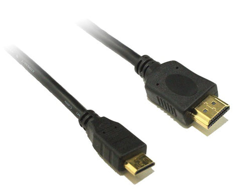 8ware 8Ware Mini HDMI to HDMI Cable 3m with Ethernet 1.4V 3D HD 1080p Male to Male for Camera Camcorder Mobile Laptop Tablet 