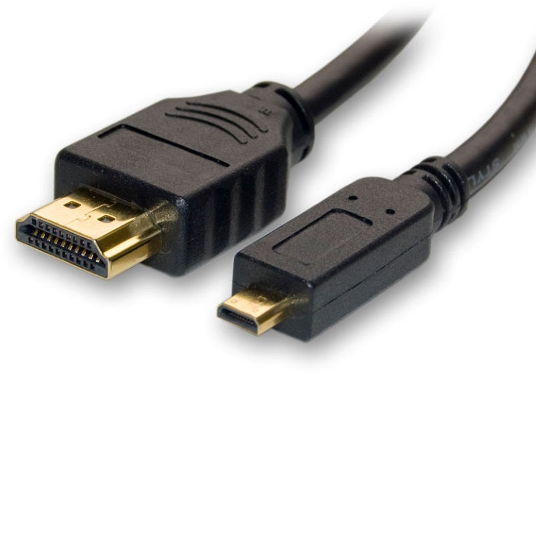 8ware 8Ware Micro HDMI to High Speed HDMI Cable 1.5m with Ethernet Male to Male