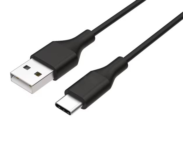 8ware 8ware 1m USB-C Type-C Data Sync Charger Cable Black Strong Braided Heavy Duty Charging for Samsung Galaxy Note 8 S8 Plu