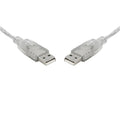 8ware 8Ware 5m USB 2.0 Cable - Type A to Type A Male to Male High Speed Data Transfer for Printer Scanner Cameras Webcam Keyb