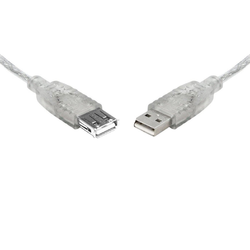 8ware 8Ware 5m USB 2.0 Extension Cable - Type A to Type A Male to Female High Speed Data Transfer for Printer Scanner Cameras