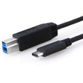 8ware 8Ware USB-C to USB-B Cable 1m Type-C to B Male to Male Black 10Gbps