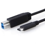 8ware 8Ware USB-C to USB-B Cable 1m Type-C to B Male to Male Black 10Gbps