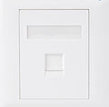 Astrotek Astrotek CAT5e RJ45 Wall Face Plate 86x86mm 1 Port Socket Kit