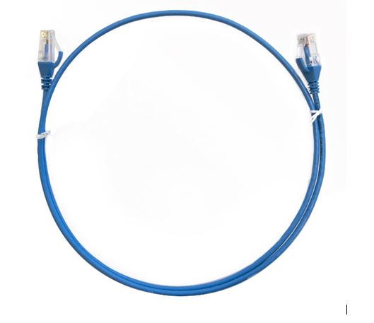 8ware 8ware CAT6 Thin Cable 1.5m / 150cm - Blue Color Premium RJ45 Ethernet Network LAN UTP Patch Cord 26AWG for Data