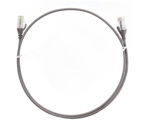 8ware 8ware CAT6 Ultra Thin Slim Cable 10m - Grey Color Premium RJ45 Ethernet Network LAN UTP Patch Cord 26AWG for Data