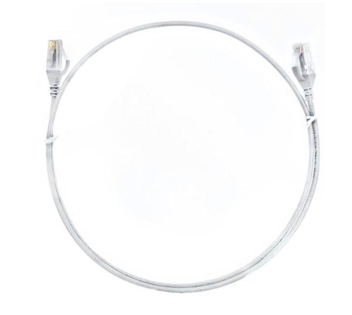 8ware 8ware CAT6 Ultra Thin Slim Cable 10m - White Color Premium RJ45 Ethernet Network LAN UTP Patch Cord 26AWG for Data Only