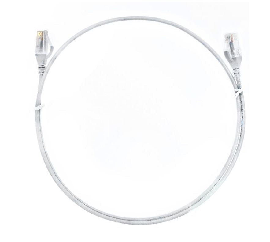 8ware 8ware CAT6 Ultra Thin Slim Cable 20m - White Color Premium RJ45 Ethernet Network LAN UTP Patch Cord 26AWG for Data
