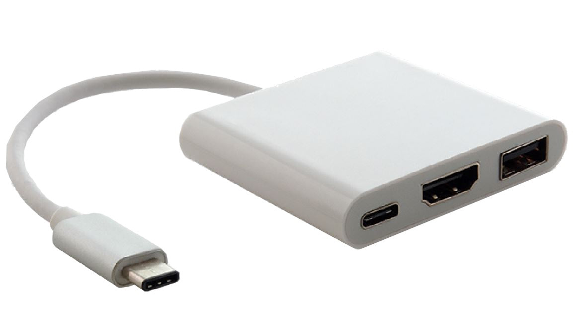 Astrotek Astrotek USB 3.1 Type-C USB-C to USB-C HDMI USB-A  Hub Adapter Converter Cable Male to Female 4K 30Hz for Apple MacB