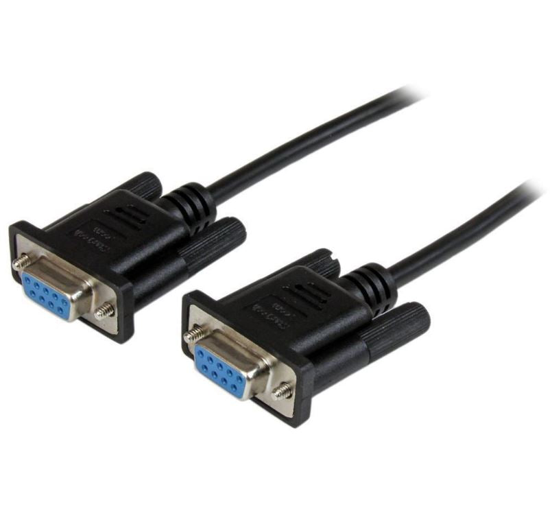 Astrotek Astrotek 3m Serial RS232 Null Modem Cable - DB9 Female to Female 9 pin Wired Crossover for Data Transfer btw 2 DTE d
