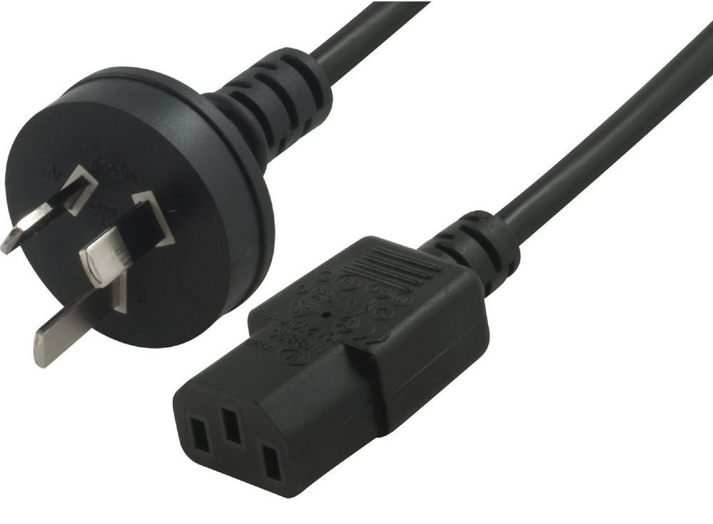 Astrotek Astrotek AU Power Cable 2m - Male Wall 240v PC to Power Socket 3pin to IEC 320-C13 for Notebook/AC Adapter Black AU 
