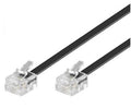 Astrotek Astrotek Telephone 2m extension cable 6p4c Plug/Plug ,with 2xRJ11 6P4c Plugs, Black PVC Jacket.-RoHS ~W2492ACB