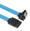 Astrotek Astrotek SATA 3.0 Data Cable 50cm Male to Male 180 to 90 Degree with Metal Lock 26AWG Blue LS