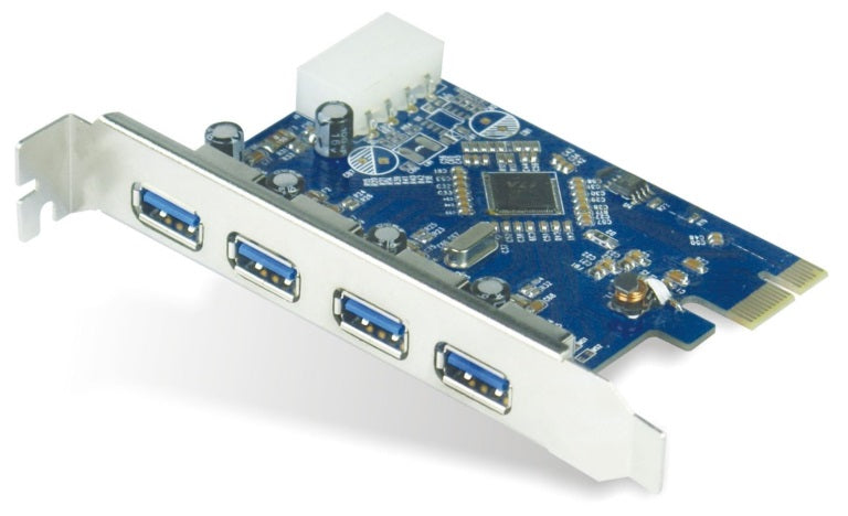 Astrotek Astrotek 4x Ports USB 3.0 PCIe PCI Express Add-on Card Adapter 5Gbps Windows XP/7/8/10 Server 2008  later Renesas 72