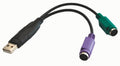 Astrotek Astrotek USB 2.0 to PS2 Cable 15cm - for Mouse Keyboard Black Colour RoHS