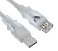 Astrotek Astrotek USB 2.0 Extension Cable 3m - Type A Male to Type A Female Transparent Colour RoHS