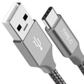 Astrotek Astrotek 1m USB-A  to Type-C Data Sync Charger Cable Silver Strong Braided Heavy Duty Fast Charging for Samsung Gala