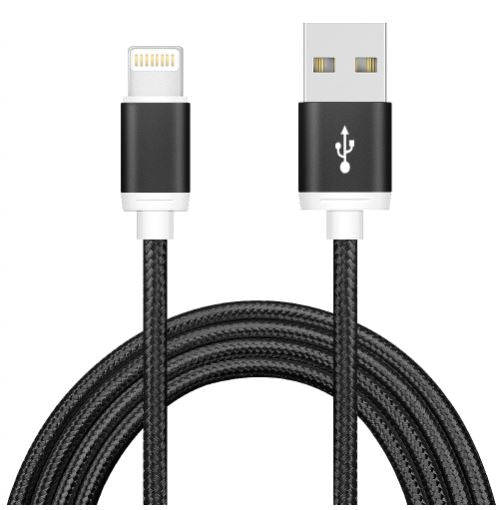 Astrotek Astrotek 1m USB Lightning Data Sync Charger Black Cable for iPhone X 9 8 7S 7 Plus 6S 6 Plus 5 5S iPad Air Mini iPod